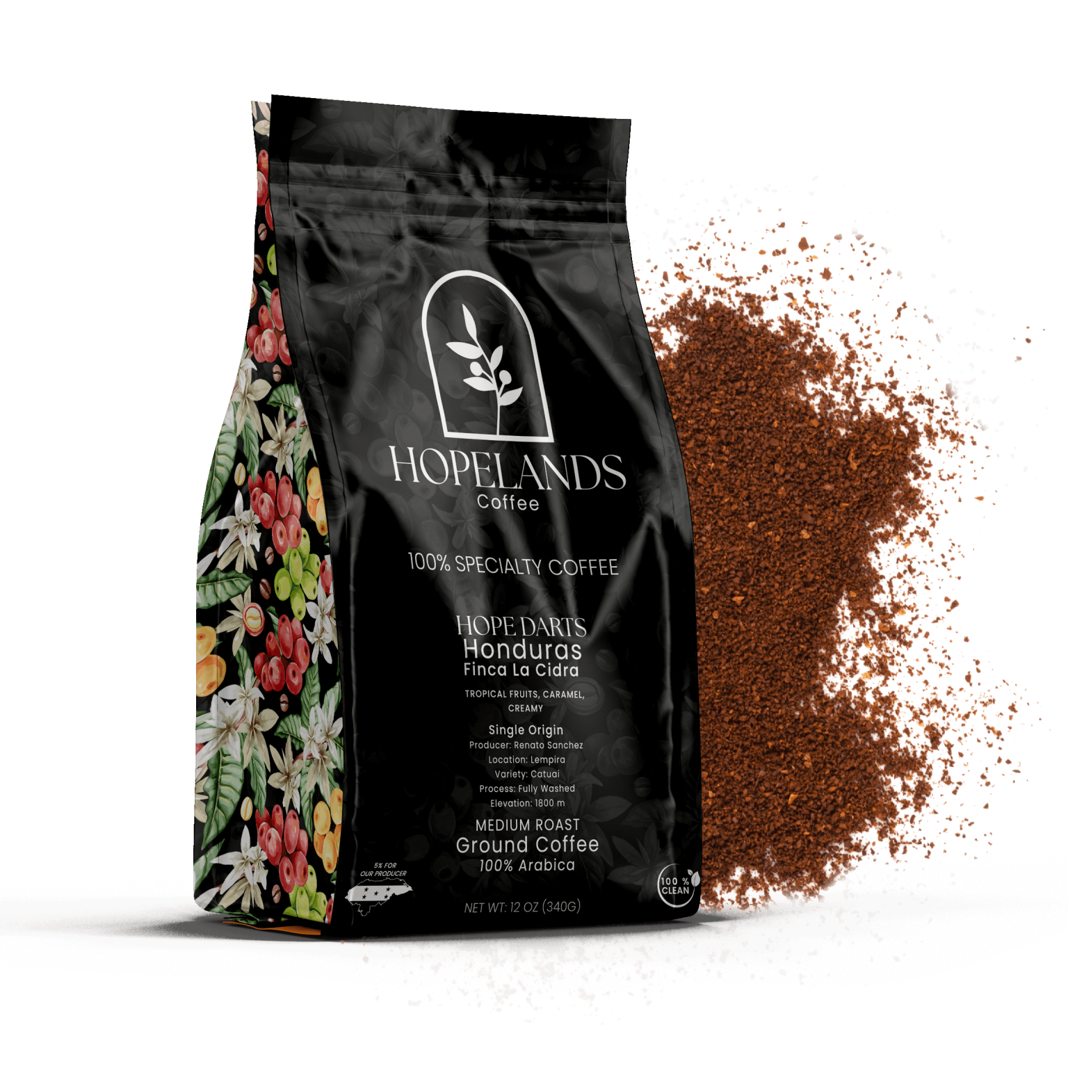 Hopelands Cofee Bag Back