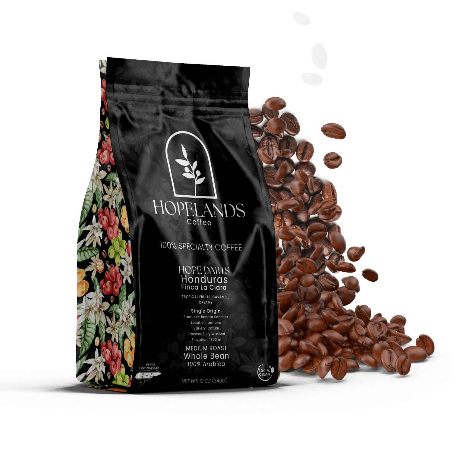 Hopelands Cofee Bag Back